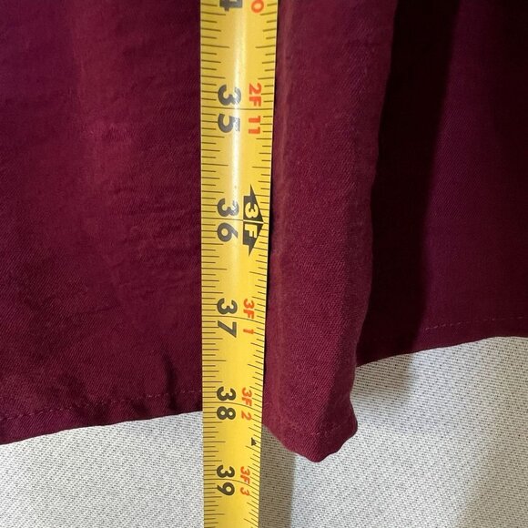 NWT J.Jill Womens A-Line Mini Babydoll Dress Small Cranberry Pintuck Casual - Picture 9 of 12